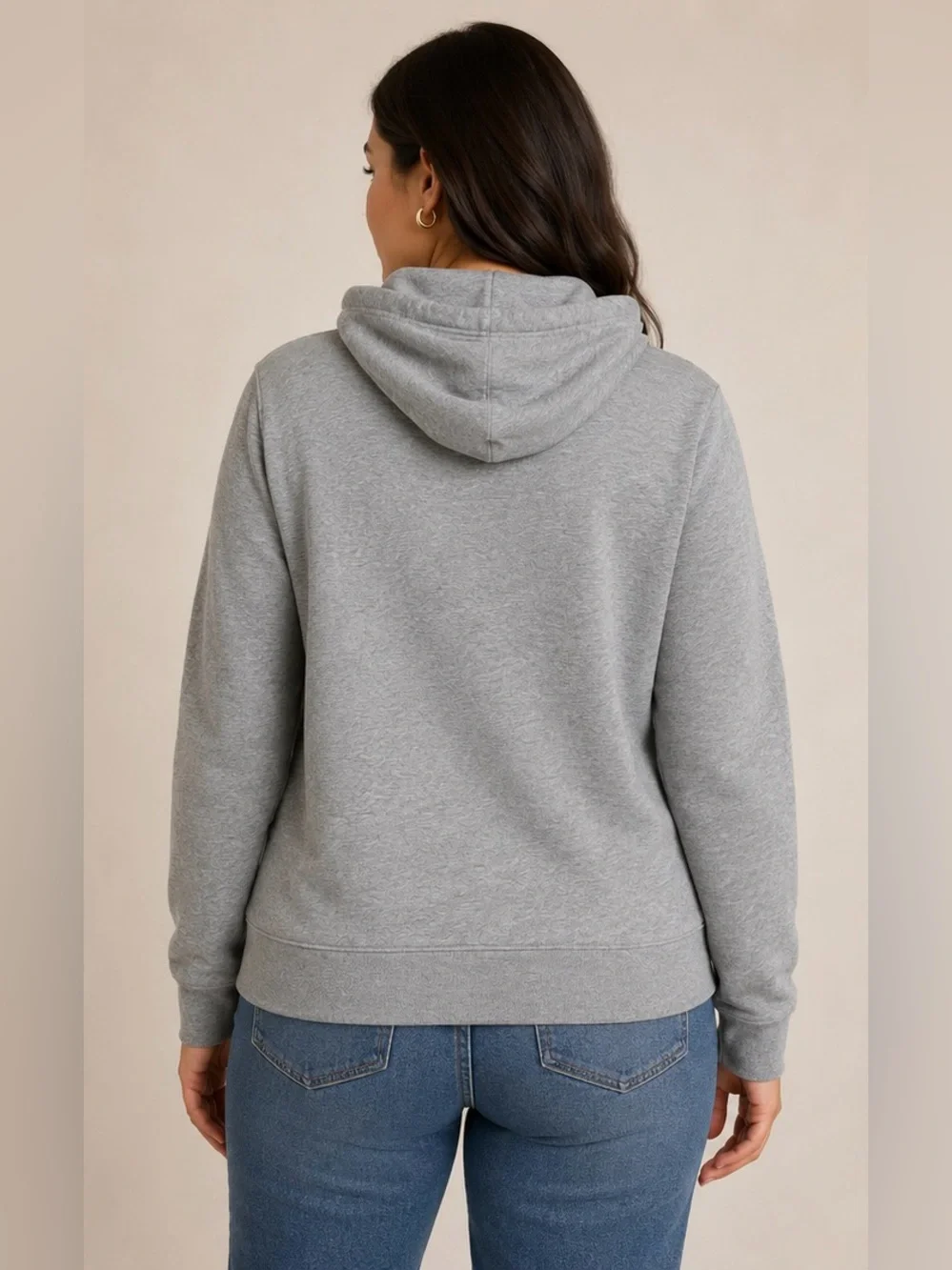 Nike Women's Gray Pullover Hoodie - Size Medium